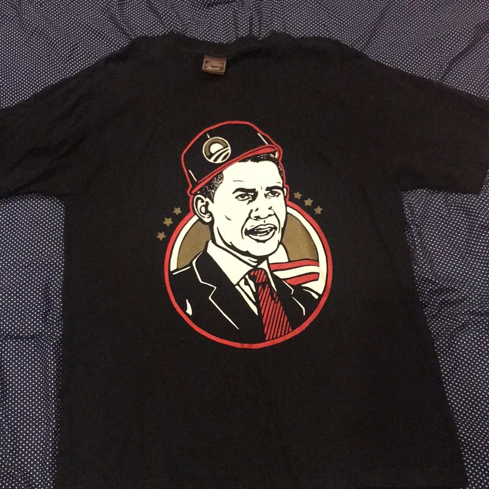 Obama t shirt large hip hop